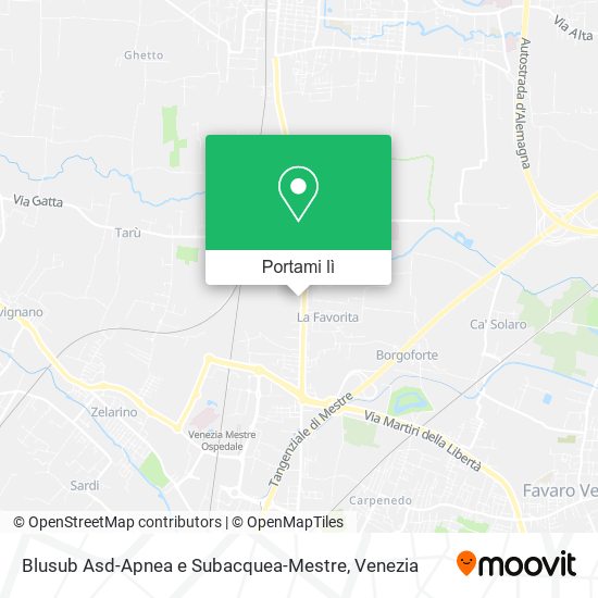 Mappa Blusub Asd-Apnea e Subacquea-Mestre