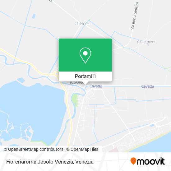 Mappa Fioreriaroma Jesolo Venezia