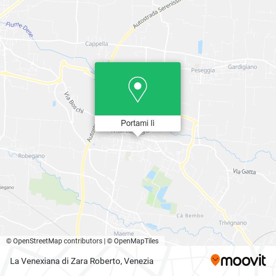 Mappa La Venexiana di Zara Roberto