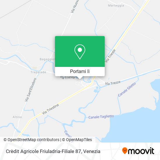 Mappa Crèdit Agricole Friuladria-Filiale 87