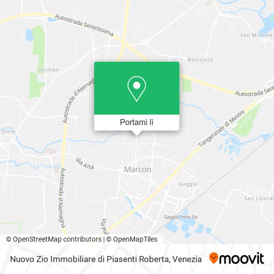 Mappa Nuovo Zio Immobiliare di Piasenti Roberta