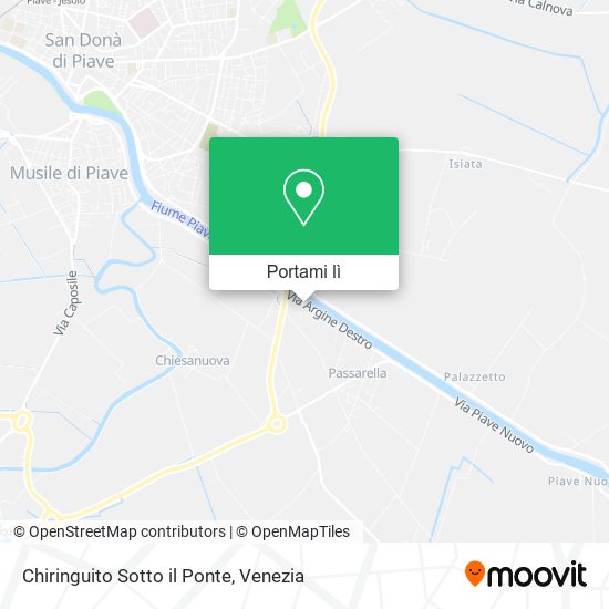 Mappa Chiringuito Sotto il Ponte