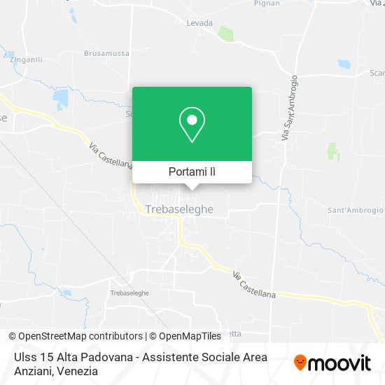 Mappa Ulss 15 Alta Padovana - Assistente Sociale Area Anziani