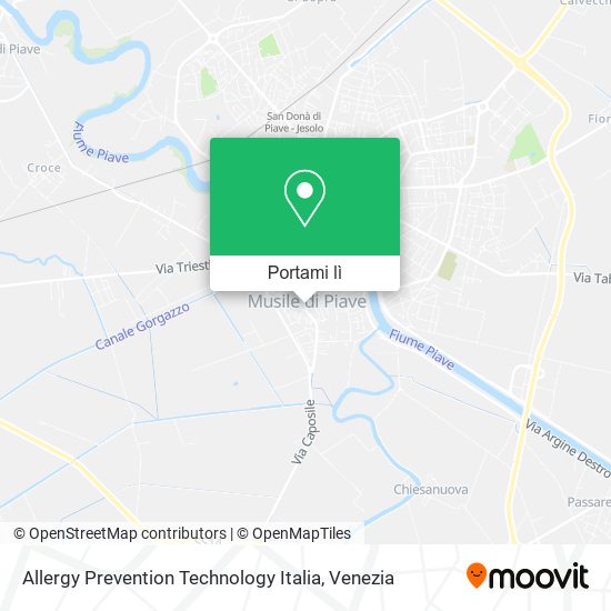 Mappa Allergy Prevention Technology Italia