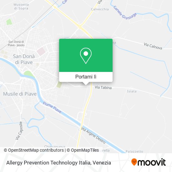 Mappa Allergy Prevention Technology Italia