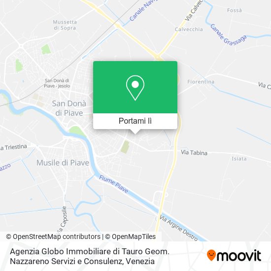Mappa Agenzia Globo Immobiliare di Tauro Geom. Nazzareno Servizi e Consulenz