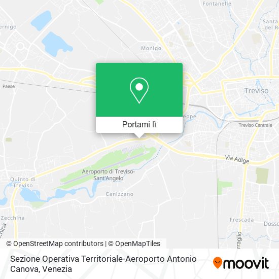 Mappa Sezione Operativa Territoriale-Aeroporto Antonio Canova