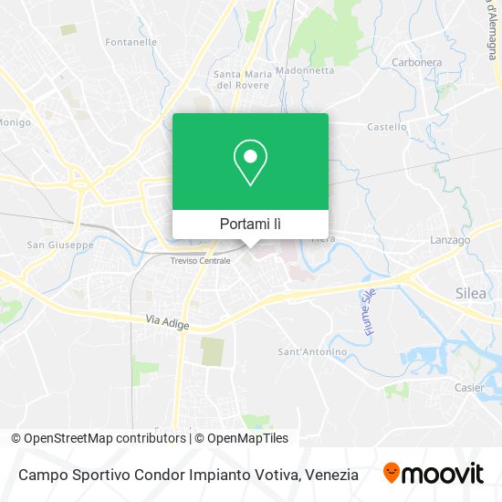 Mappa Campo Sportivo Condor Impianto Votiva