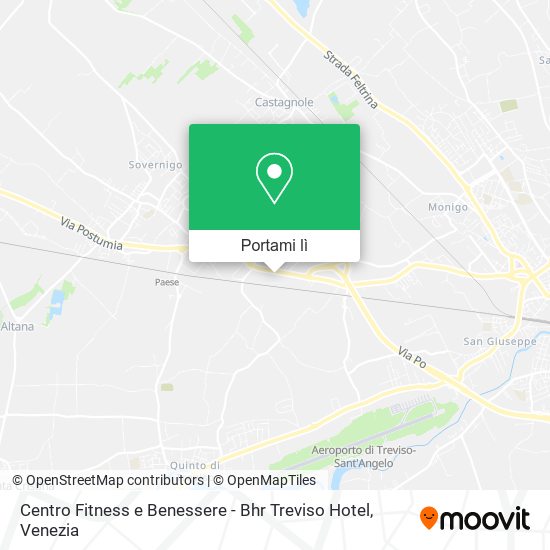 Mappa Centro Fitness e Benessere - Bhr Treviso Hotel