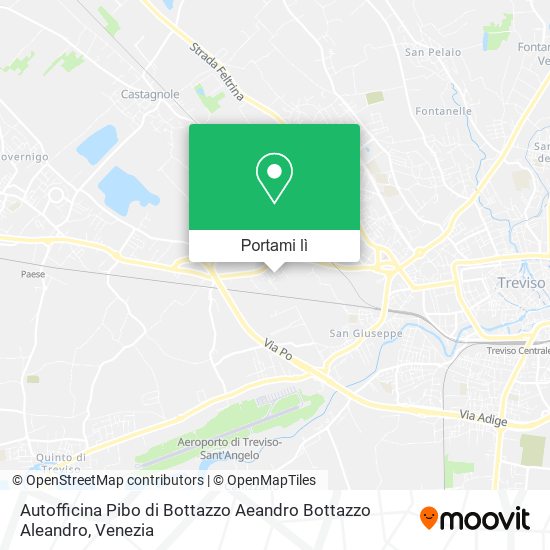 Mappa Autofficina Pibo di Bottazzo Aeandro Bottazzo Aleandro