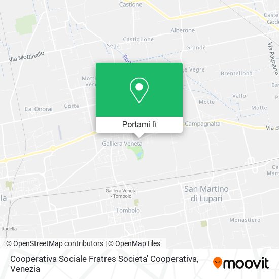 Mappa Cooperativa Sociale Fratres Societa' Cooperativa