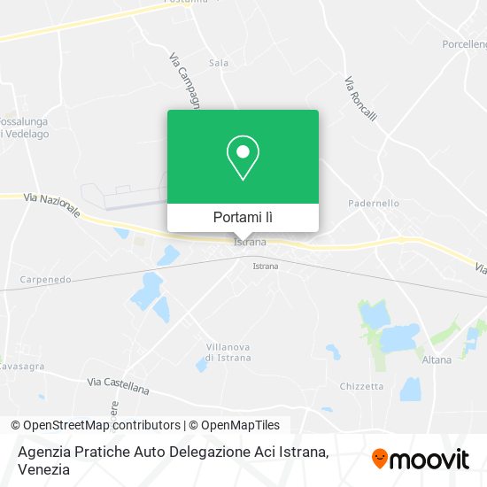 Mappa Agenzia Pratiche Auto Delegazione Aci Istrana