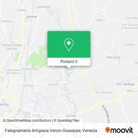 Mappa Falegnameria Artigiana Venzo Giuseppe