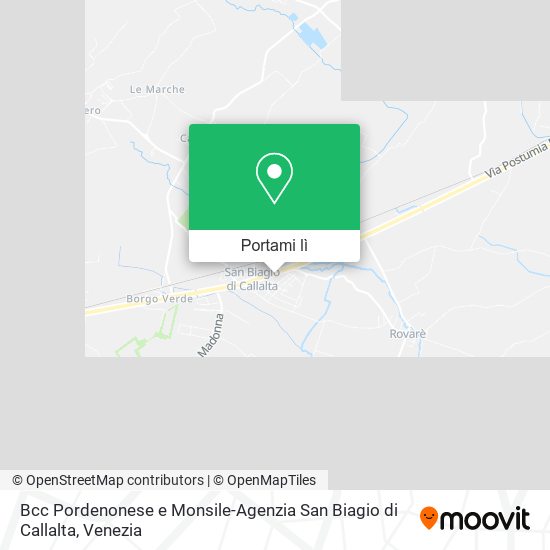 Mappa Bcc Pordenonese e Monsile-Agenzia San Biagio di Callalta