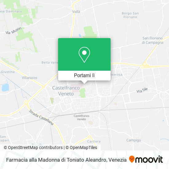 Mappa Farmacia alla Madonna di Toniato Aleandro