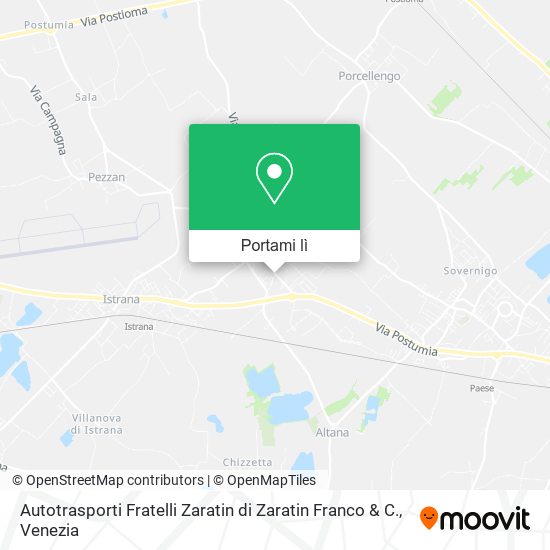 Mappa Autotrasporti Fratelli Zaratin di Zaratin Franco & C.
