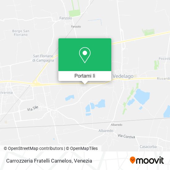 Mappa Carrozzeria Fratelli Carnelos