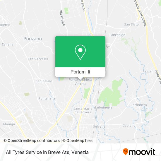 Mappa All Tyres Service in Breve Ats