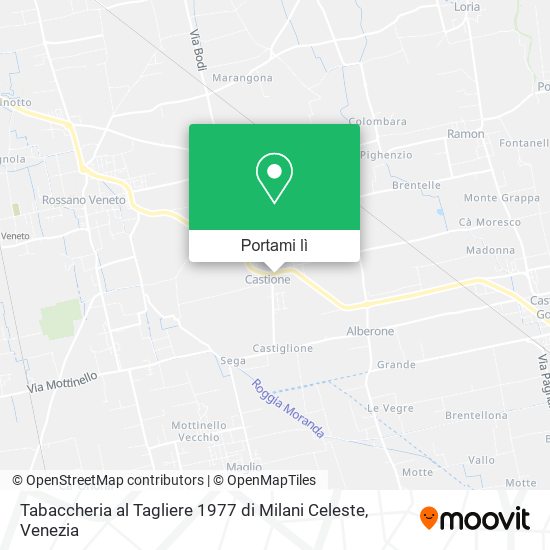 Mappa Tabaccheria al Tagliere 1977 di Milani Celeste