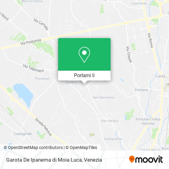 Mappa Garota De Ipanema di Moia Luca