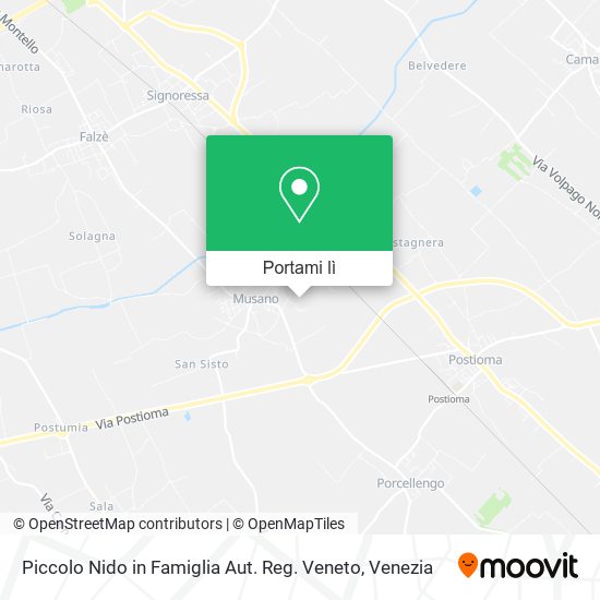Mappa Piccolo Nido in Famiglia Aut. Reg. Veneto