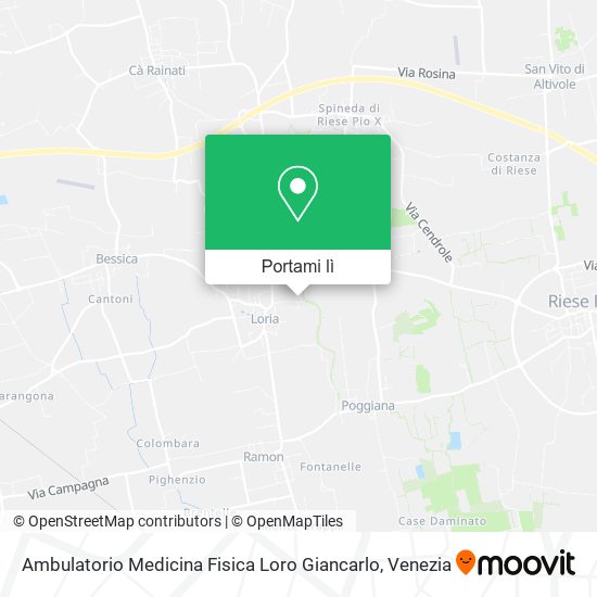 Mappa Ambulatorio Medicina Fisica Loro Giancarlo