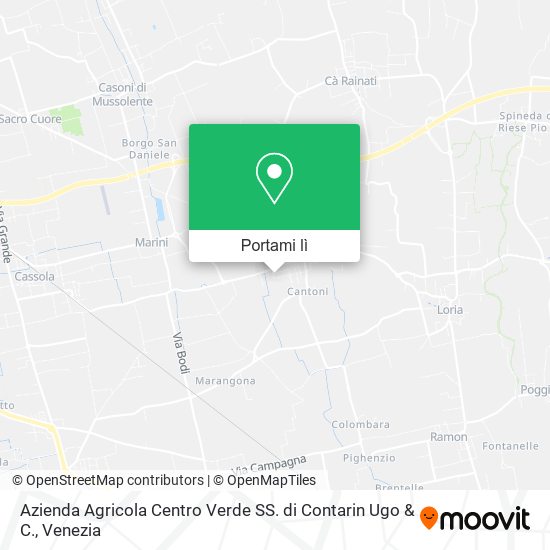Mappa Azienda Agricola Centro Verde SS. di Contarin Ugo & C.