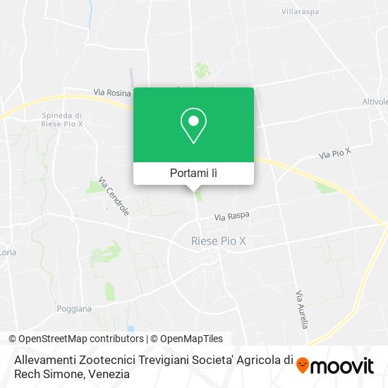 Mappa Allevamenti Zootecnici Trevigiani Societa' Agricola di Rech Simone