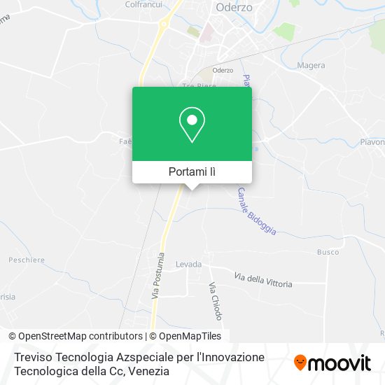Mappa Treviso Tecnologia Azspeciale per l'Innovazione Tecnologica della Cc