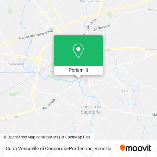 Mappa Curia Vescovile di Concordia-Pordenone