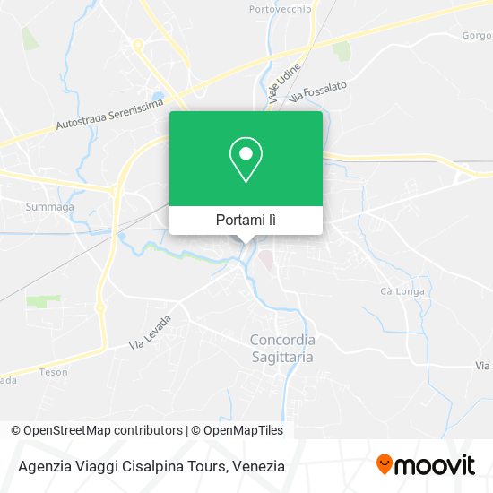 Mappa Agenzia Viaggi Cisalpina Tours