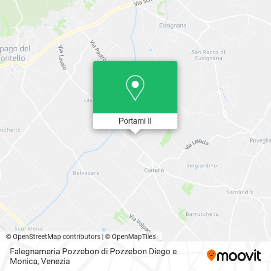 Mappa Falegnameria Pozzebon di Pozzebon Diego e Monica