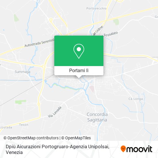 Mappa Dpiù Aicurazioni Portogruaro-Agenzia Unipolsai
