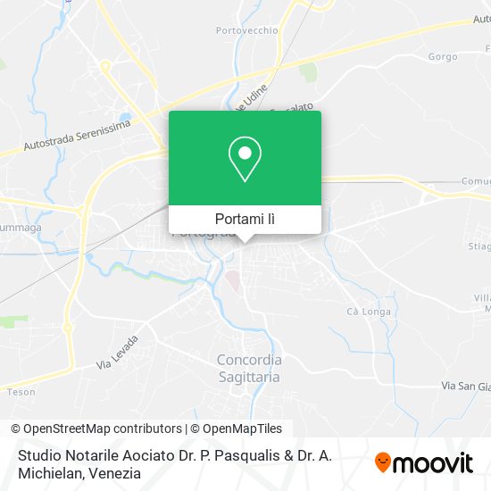 Mappa Studio Notarile Aociato Dr. P. Pasqualis & Dr. A. Michielan