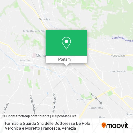 Mappa Farmacia Guarda Snc delle Dottoresse De Polo Veronica e Moretto Francesca