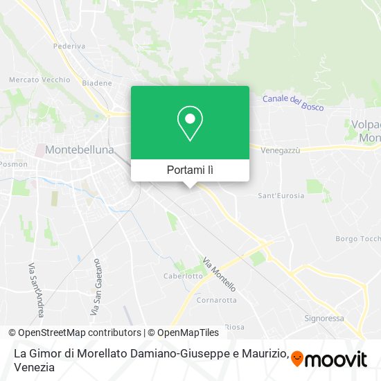 Mappa La Gimor di Morellato Damiano-Giuseppe e Maurizio