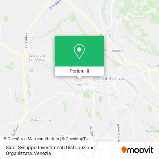 Mappa Sido. Sviluppo Investimenti Distribuzione Organizzata
