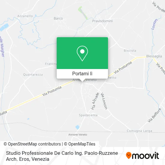 Mappa Studio Professionale De Carlo Ing. Paolo-Ruzzene Arch. Eros