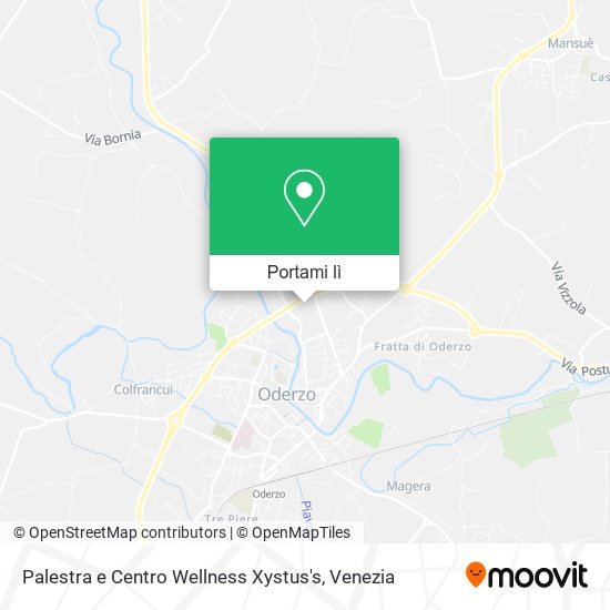 Mappa Palestra e Centro Wellness Xystus's