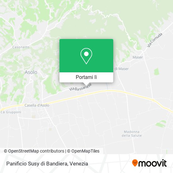 Mappa Panificio Susy di Bandiera