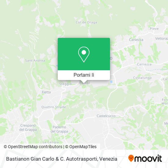 Mappa Bastianon Gian Carlo & C. Autotrasporti