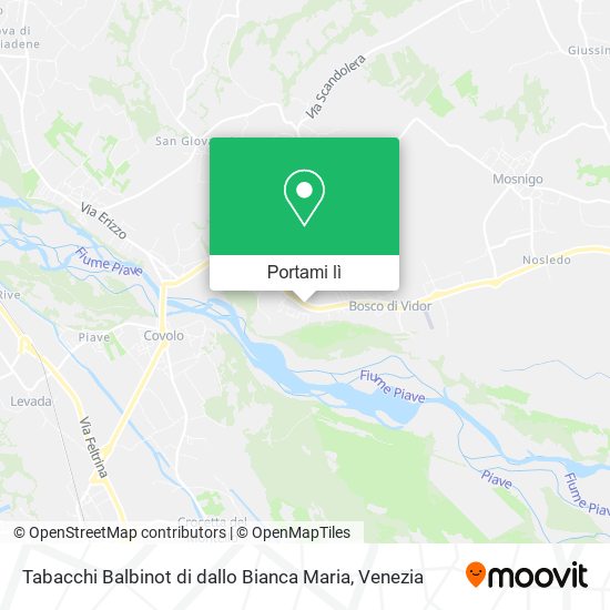 Mappa Tabacchi Balbinot di dallo Bianca Maria