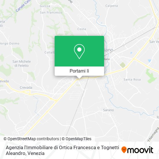 Mappa Agenzia l'Immobiliare di Ortica Francesca e Tognetti Aleandro