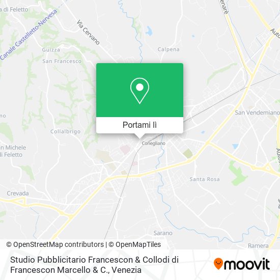 Mappa Studio Pubblicitario Francescon & Collodi di Francescon Marcello & C.