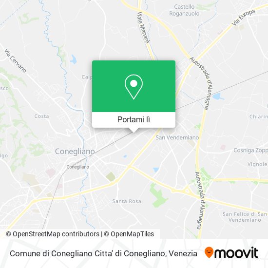 Mappa Comune di Conegliano Citta' di Conegliano