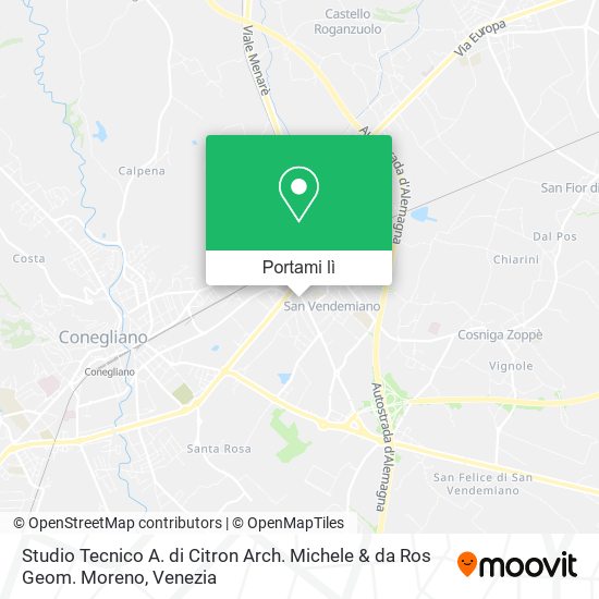Mappa Studio Tecnico A. di Citron Arch. Michele & da Ros Geom. Moreno