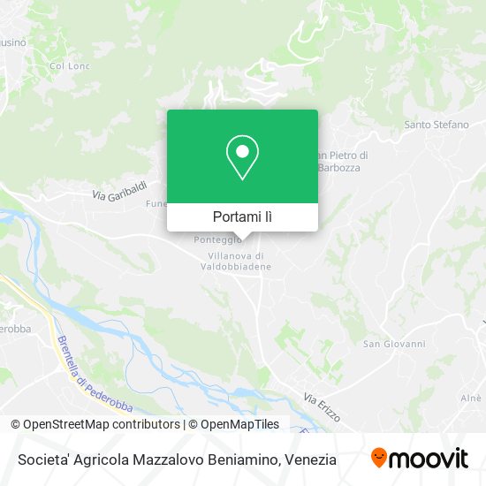 Mappa Societa' Agricola Mazzalovo Beniamino