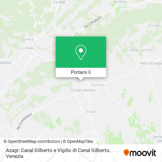 Mappa Azagr. Canal Gilberto e Vigilio di Canal Gilberto