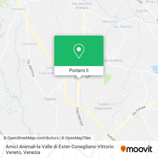 Mappa Amici Animali-la Valle di Ester-Conegliano-Vittorio Veneto