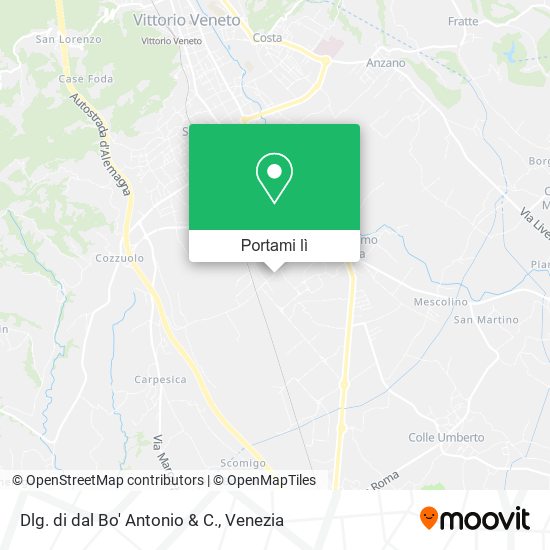 Mappa Dlg. di dal Bo' Antonio & C.